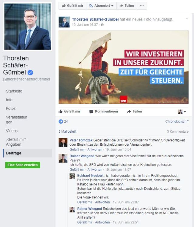 SPD-Hassposting